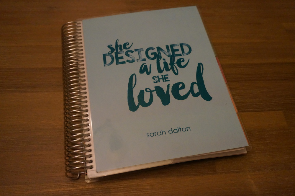 My lifeline/Daily planner! I write in this everyday and it helps keep me on track!  www.erincondren.com